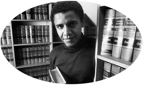 Barack in library